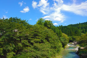 櫛田川（三重県松阪市飯高町波瀬の道の駅近く）