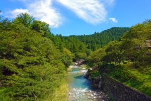 櫛田川（三重県松阪市飯高町波瀬の道の駅近く）