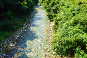 櫛田川（三重県松阪市飯高町波瀬の道の駅近く）